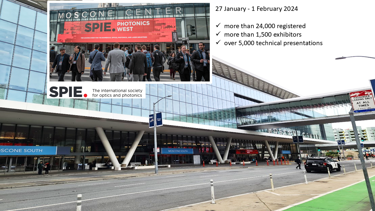 Hero image for SPIE Photonics West, San Francisco 2024
